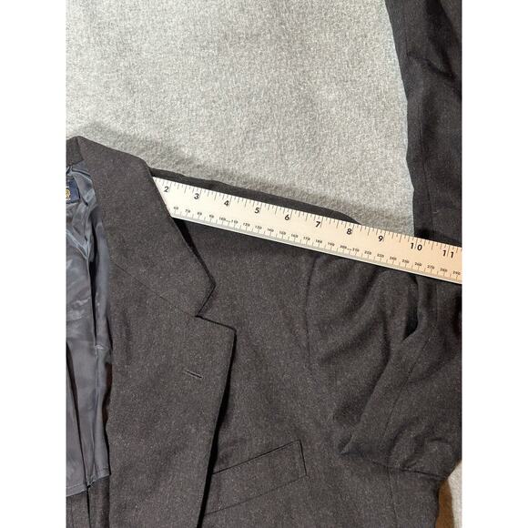 Brooks Brothers Blazer Mens 41 LG Golden Fleece Makers USA Suit Jacket Black Vtg - Picture 10 of 16